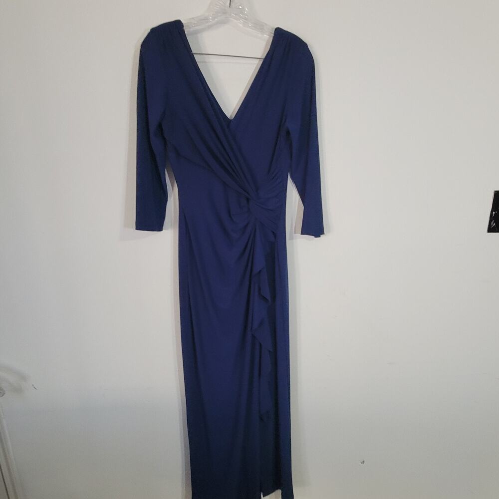 Ralph Lauren Evening Dress Womens 8 Blue Long